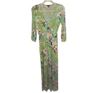 Tropical Print Boutique Maxi Dress